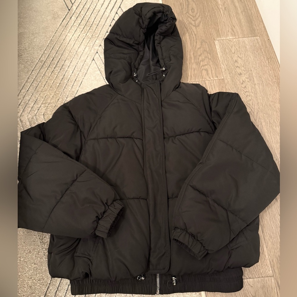 Zara TRF Collection Black Puffer Jacket
